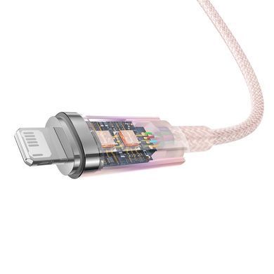 Купити Кабель Baseus Explorer Series Fast Charging Cable with Smart Temperature Control USB to iP 2.4A 1m Pink