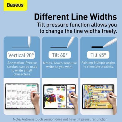 Купити Змінні наконечники для стилуса Baseus Smooth Writing Capacitive Stylus Tips Moon White（2pcs）