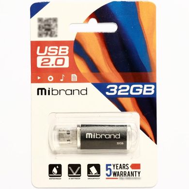 Купити Флеш-накопичувач Mibrand Cougar USB2.0 32GB Black
