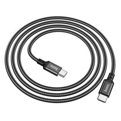 Купити Кабель HOCO X14 Type-C to Type-C 60W, 1m, nylon, aluminum connectors, Black