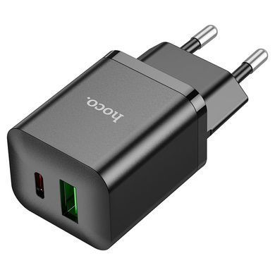 Купити Сетевой зарядный прибор HOCO N28 Founder PD20W+QC3.0 charger Black