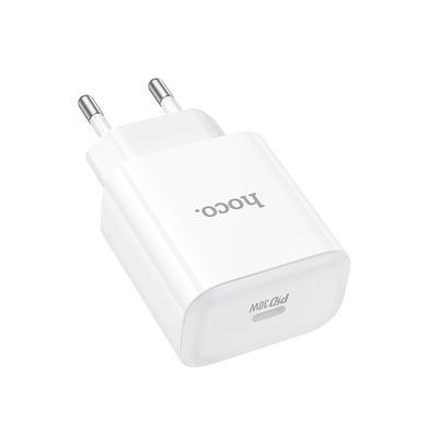 Купити Сетевой зарядный устройство HOCO C76A Pro Majestic single port PD30W charger White
