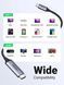 Кабель UGREEN MM142 USB-C to HDMI Male to Male Cable Aluminum Shell 1.5m (Gray Black)(UGR-50570)
