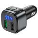 АЗП с FM-модулятором HOCO E67 Fighter QC3.0 18W car BT FM transmitter Black