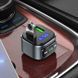 АЗП с FM-модулятором HOCO E67 Fighter QC3.0 18W car BT FM transmitter Black
