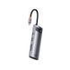 USB-Hub Baseus Metal Gleam Series 7-в-1 Многофункциональная Type-C HUB Док-станция Gray（Type-C to HDMI*1+USB3.0*2+USB-C*1+PD*1+SDTF*1)