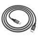 Кабель HOCO X14 Type-C to Type-C 60W, 1m, nylon, aluminum connectors, Black