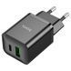 Сетевой зарядный прибор HOCO N28 Founder PD20W+QC3.0 charger Black