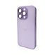 Стеклянный чехол Apple iPhone 14 Pro Light Purple