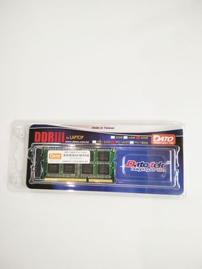 Купити Оперативная память DATO DDR3 8GB 1600 MHz CL11 SODIMM Black/Grey