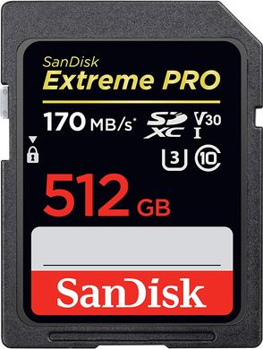 Купити Карта памяти SanDisk microSDXC Extreme 512GB Class 10 V30 W-90MB/s R-170MB/s Без адаптера