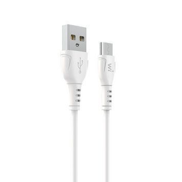 Купити Кабель WiBrand Boa PVC charging data cable for Micro 1m White