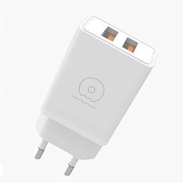 Купити Мережевий зарядний пристрій WUW-C155 2USB 3.1A white