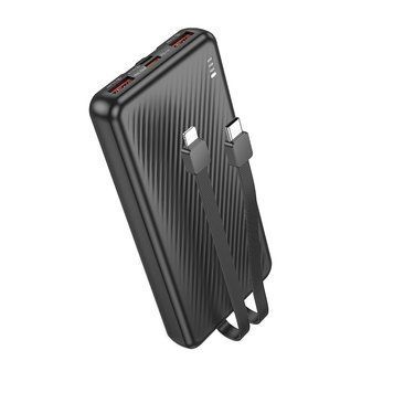 Купити Зовнішній акумулятор BOROFONE BJ57 Graceful 22.5W+PD20W fully compatible power bank with cable (10000mAh) Black