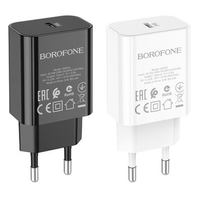 Купити Сетевое зарядное устройство Borofone BA65A White
