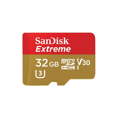Купити Карта пам'яті SanDisk microSDXC Extreme Action 32GB Class 10 UHS-I (U3) V30 A1 R-100MB/s