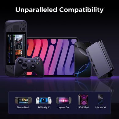 Купити Док-станція UGREEN CM800 9in1 USB-C Output：1&times;DP, 1&times;USB-C, 3&times;USB-A, 1&times;RJ45, 1&times;SD Card Slot, 1&times;TF Card Slot Space Gray