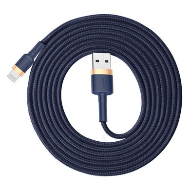 Купити Кабель Baseus Cafule Lightning USB 1.5 A 2m Blue-Gold