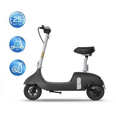 Купити Електросамокат з сидінням OKAI Ceetle PRO EA10C Black 10', 350(900)W, 25Km/h, 10.4Ah, 55Km, 20%, NFC, App, 29kg