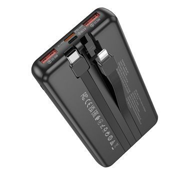 Купити Внешний аккумулятор BOROFONE BJ57 Graceful 22.5W+PD20W fully compatible power bank with cable (10000mAh) Black