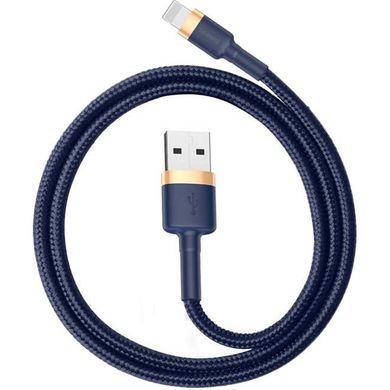 Купити Кабель Baseus Cafule Lightning USB 1.5 A 2m Blue-Gold