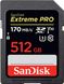 Карта памяти SanDisk microSDXC Extreme 512GB Class 10 V30 W-90MB/s R-170MB/s Без адаптера