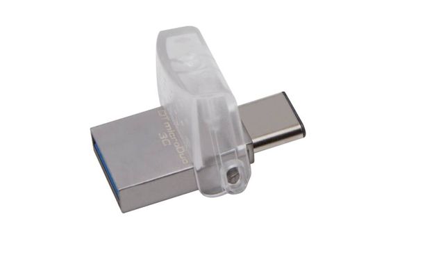 Купити Флеш-накопитель Kingston USB3.0 DataTraveler MicroDuo 3C 64GB Silver