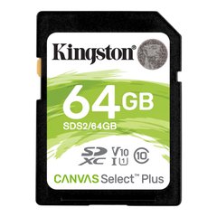 Купити Карта пам'яті Kingston SDXC Canvas Select Plus 64GB Class 10 V10 Без адаптера