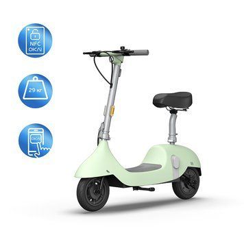 Купити Електросамокат з сидінням OKAI Ceetle PRO EA10C Mint Green 10', 350(900)W, 25Km/h, 10.4Ah, 55Km, 20%,NFC, App, 29kg