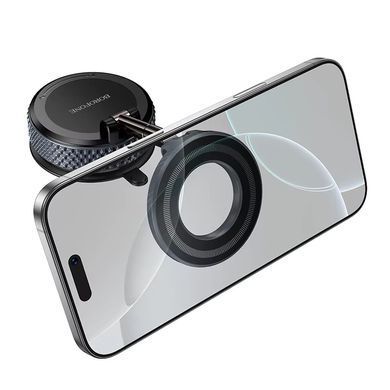 Купити Автотримач для телефона BOROFONE BH144 Custodio vacuum suction cup magnetic holder(multi-scene) black metal gray