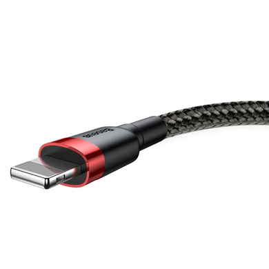 Купити Кабель Baseus Cafule Lightning USB 2A 3m Black-Red
