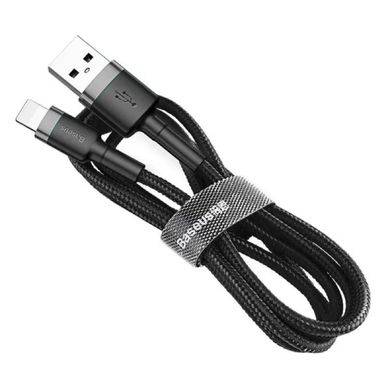 Купити Кабель Baseus Cafule Lightning USB 1.5 A 2m Black-Gray