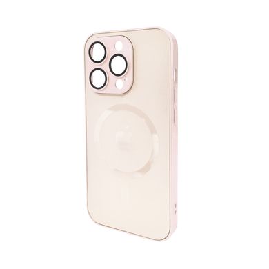 Купити Стеклянный чехол с MagSafe Apple iPhone 15 Pro Max Chanel Pink