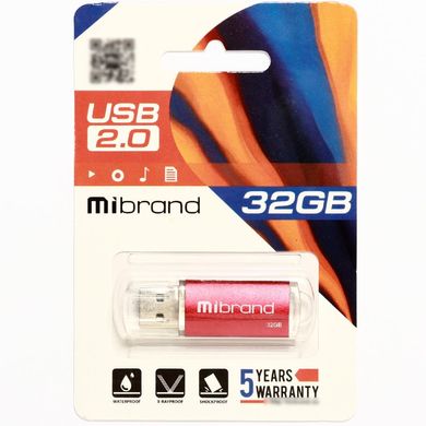 Купити Флеш-накопичувач Mibrand Cougar USB2.0 32GB Red