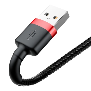 Купити Кабель Baseus Cafule Lightning USB 2A 3m Black-Red