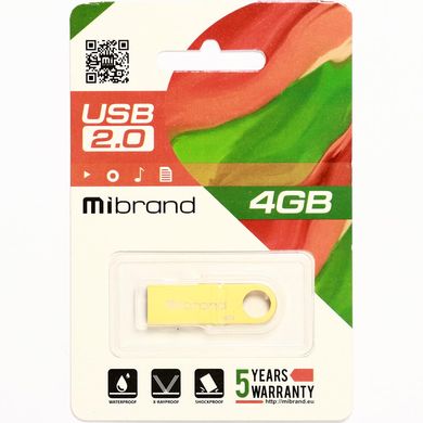 Купити Флеш-накопитель Mibrand Puma USB2.0 4GB Gold