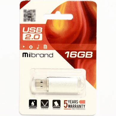 Купити Флеш-накопитель Mibrand USB2.0 Cougar 16GB Silver