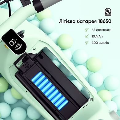 Купити Електросамокат OKAI Ceetle PRO EA10C 10" 900 Вт 10.4 Ah Mint Green