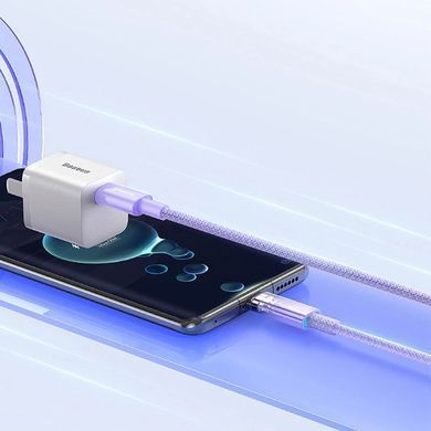Купити Кабель Baseus Explorer Series Fast Charging Cable with Smart Temperature Control USB-C to USB-C 100W 1m Nebula Purple