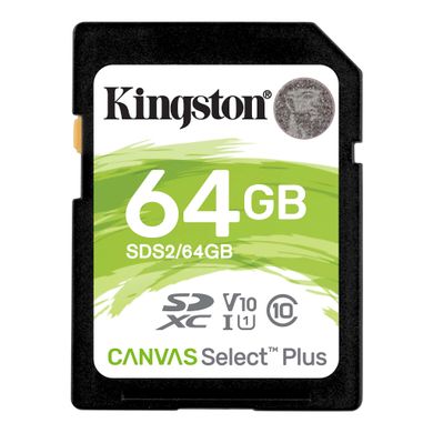 Купити Карта памяти Kingston SDXC Canvas Select Plus 64GB Class 10 V10 Без адаптера