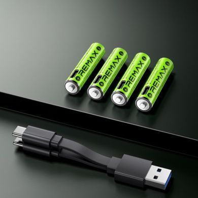 Купити Акумулятор REMAX New Energy AAA Rechargeable USB Lithium Battery 814mWh (2шт)