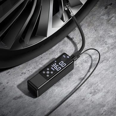 Купити Автомобільний насос HOCO ZP5 May smart air pump Black