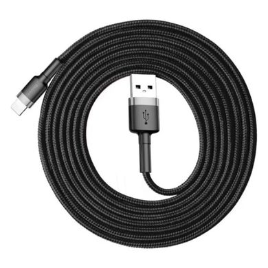 Купити Кабель Baseus Cafule Lightning USB 1.5 A 2m Black-Gray