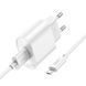 Сет сетевого зарядного устройства HOCO C109A Fighter single port QC3.0 charger (Micro) White