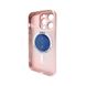 Скляний чохол з MagSafe AG Glass Apple iPhone 15 Pro Max Chanel Pink