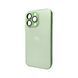 Стеклянный чехол Apple iPhone 12 Pro Light Green