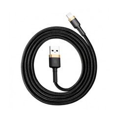 Купити Кабель Baseus Cafule Lightning USB 1.5 A 2m Black-Gold