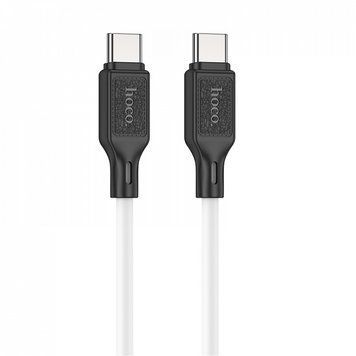 Купити Кабель HOCO X90 Cool 60W silicone charging data cable for Type-C to Type-C White