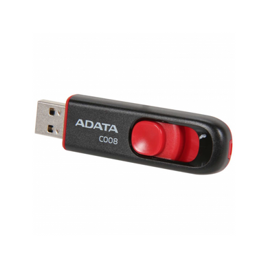 Купити Флеш-накопитель A-DATA C008 USB2.0 16GB Black-Red