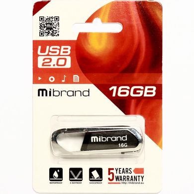 Купити Флеш-накопичувач Mibrand Aligator USB2.0 16GB Grey